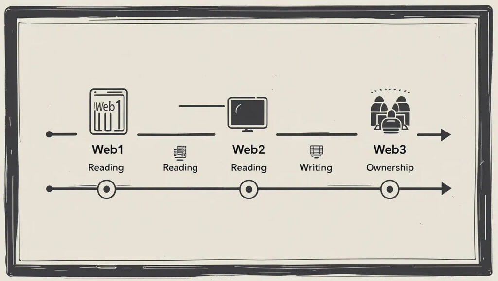 web1 to web2 to web3